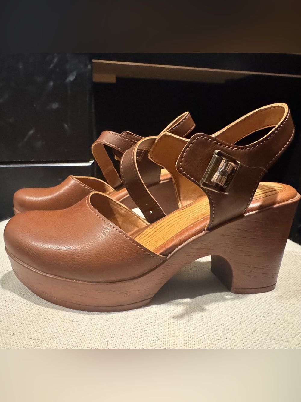 B.O.C. Comfort Wedge Mary Jane Gia Clog/Sandals SZ 7 Boho Festival Comfort
